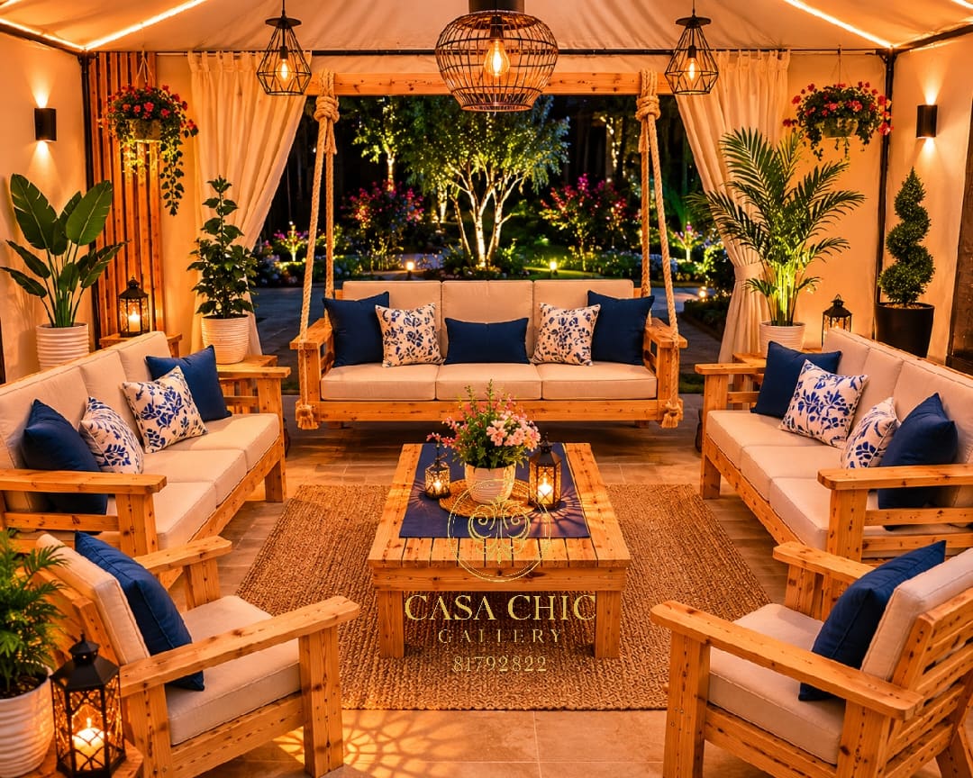 مجموعة الباتيو الخارجي الكاملة — أثاث خارجي فاخر لبنان | Casa Chic Gallery