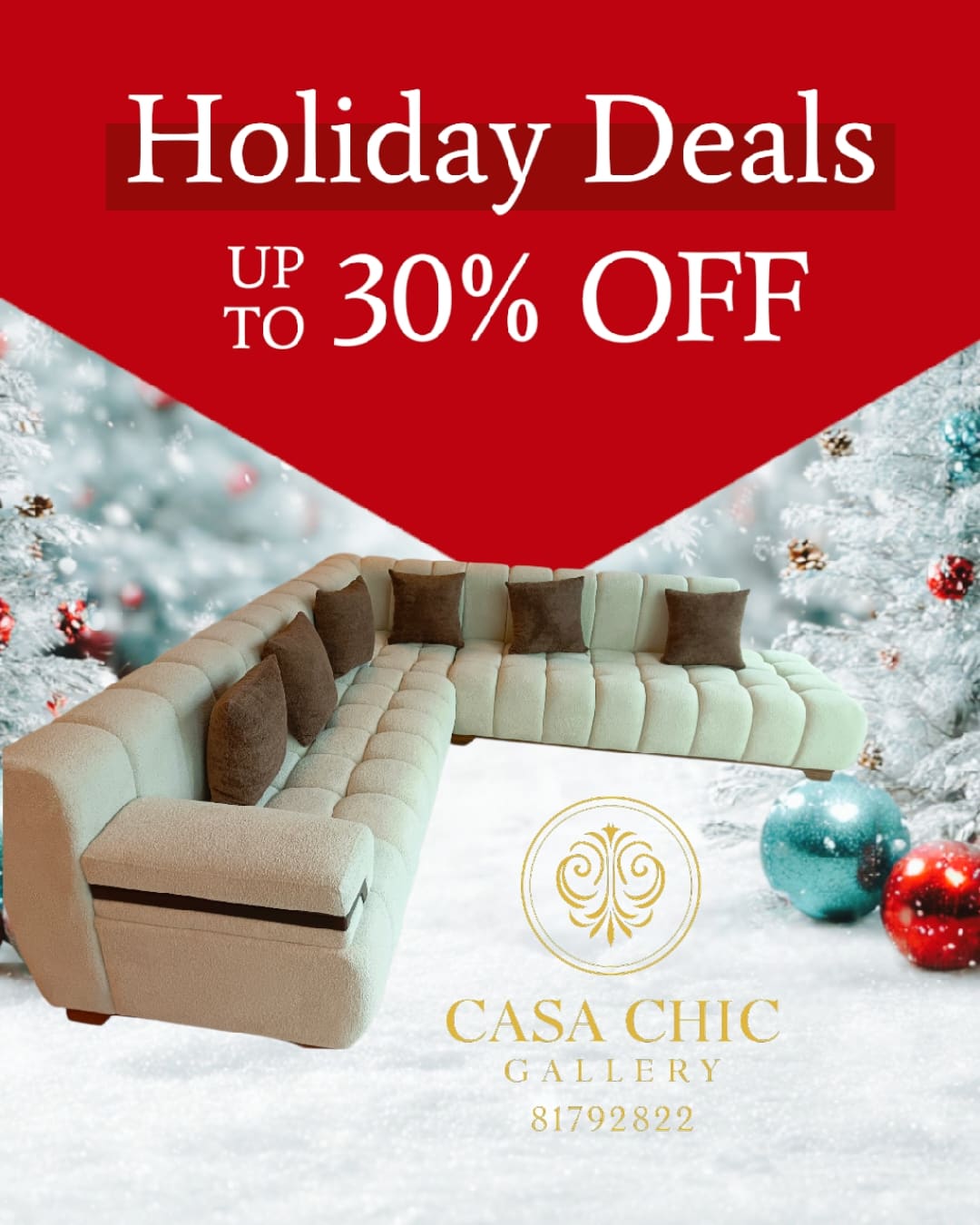 طقم زاوية العيد C — كورنر فاخر لبنان | Casa Chic Gallery