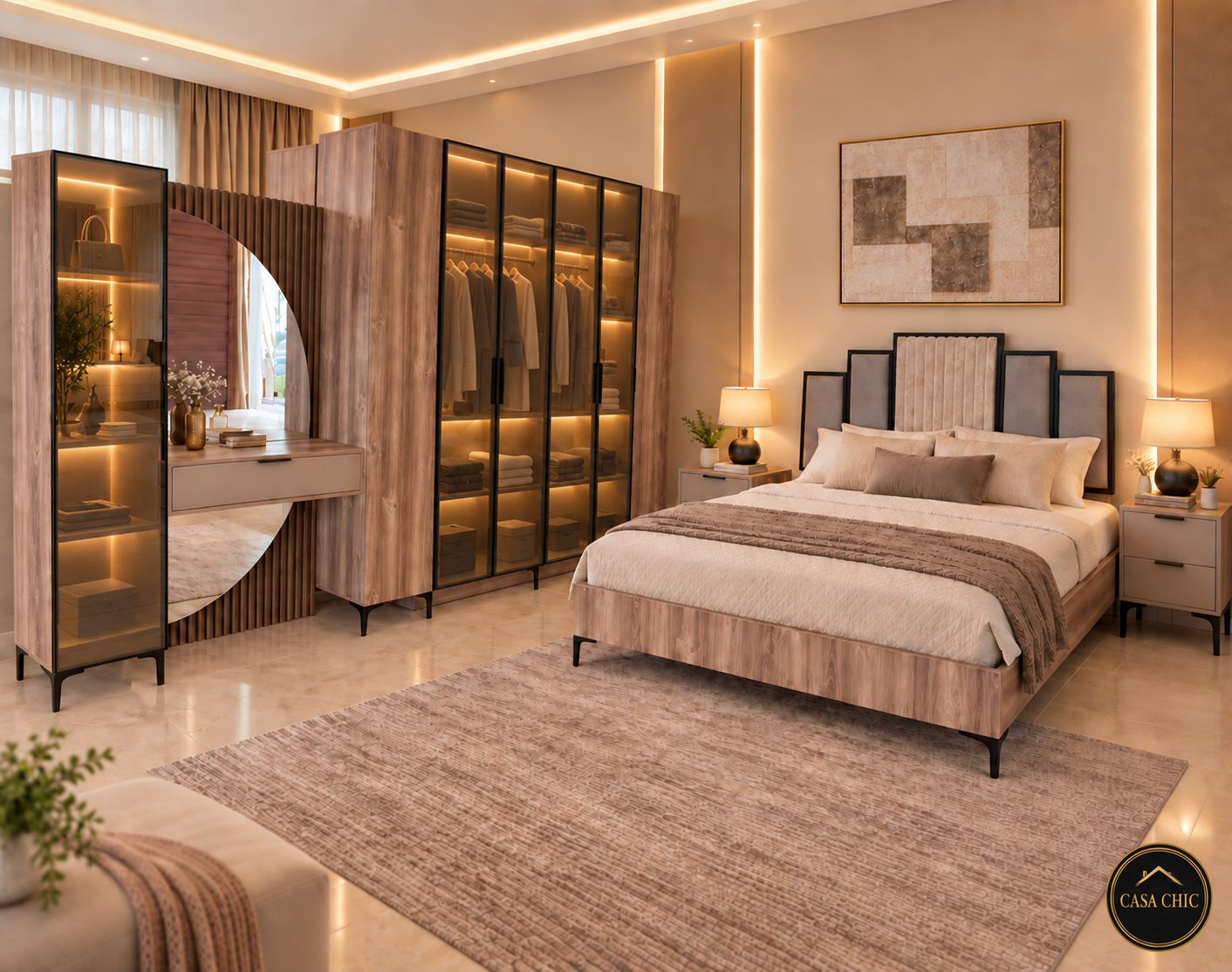 غرفة كلاسيكية — غرفة نوم فاخرة لبنان | Casa Chic Gallery